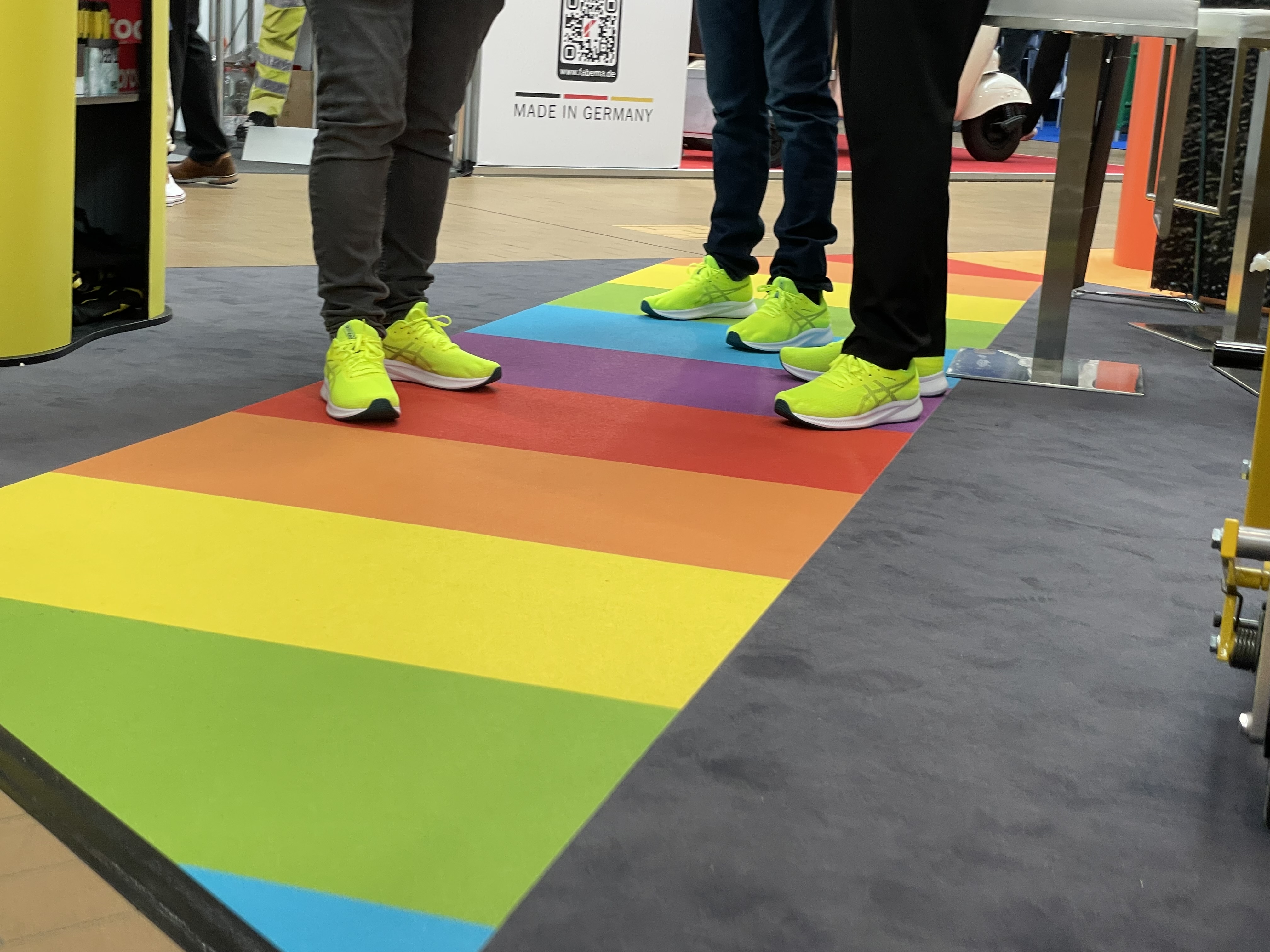 Temporäre Markierung für Straßenfeste und Events