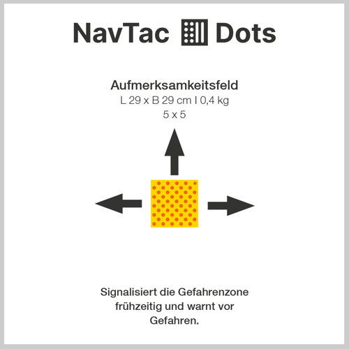 Aufmerksamkeitsfeld ǀ  L 29 x B 29 cm ǀ 0,4 kg ǀ 5 x 5