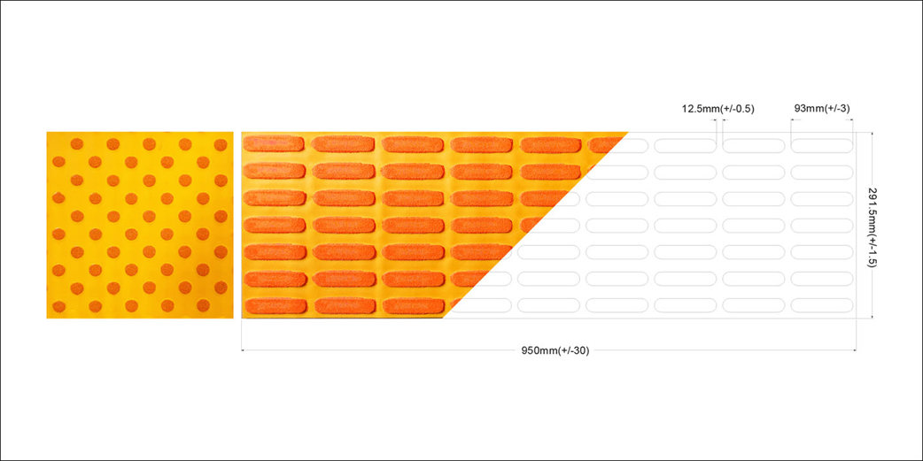 NavTac taktile Markierungsfolien – barrierefreie Bodenmarkierung mit Noppenstruktur, rutschfest und UV-beständig.